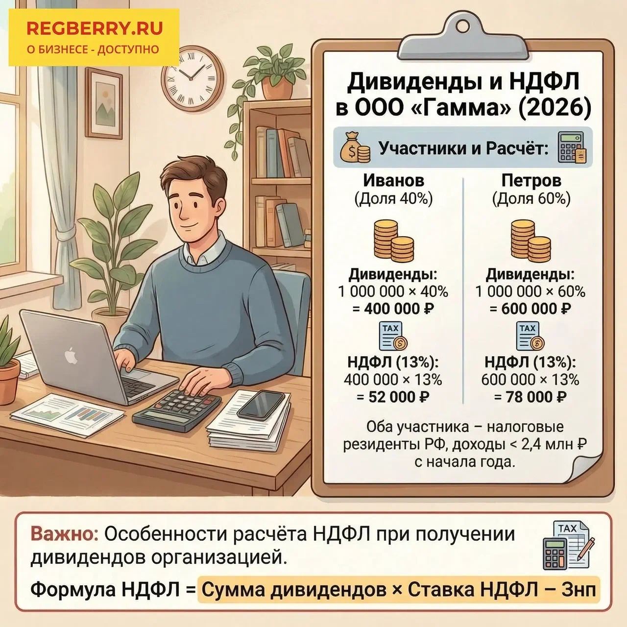 Налог на дивиденды в 2026 году 1