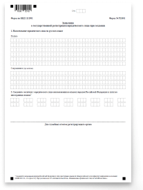 Форма Р11001 страница 1