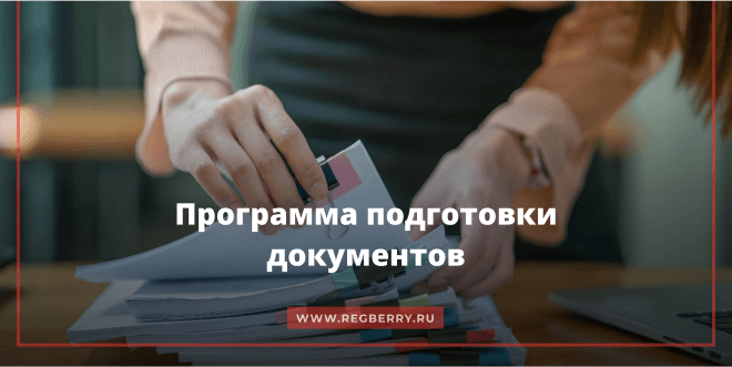 Программа подготовки документов для регистрации бизнеса