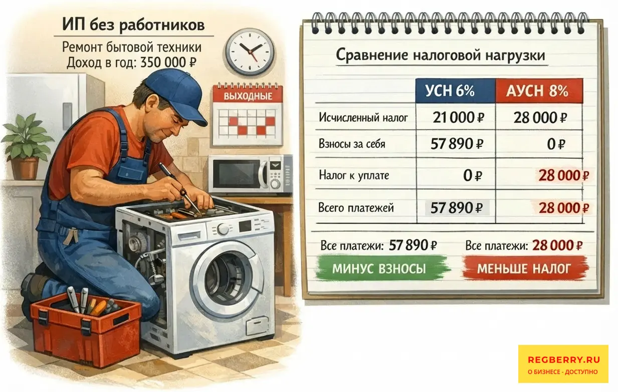 АУСН пример применения 1